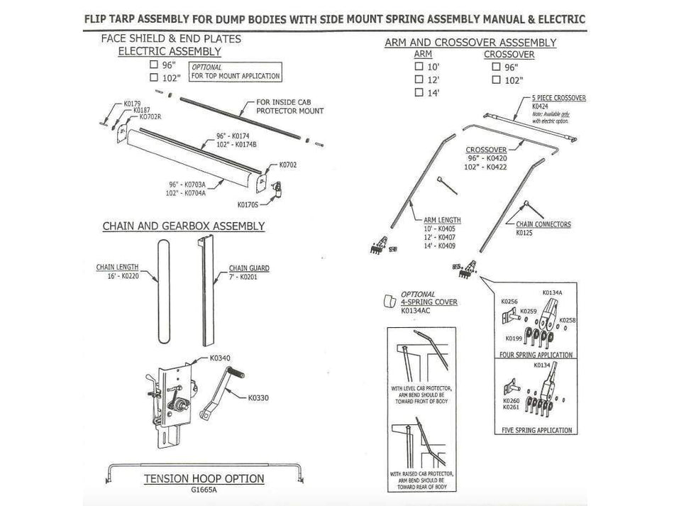 Mountain | KCSM Series Manual Flip Tarp Systems