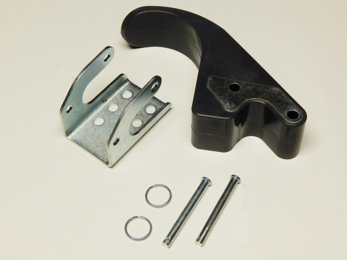 Complete Rubber Tarp Stop with 6" Offset - Upright, Bracket and Pins - kym-industries