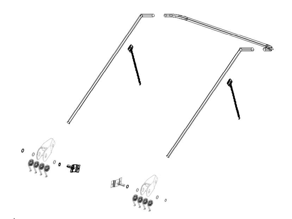 Mountain | Arm Hoop Kit For Flip Tarp System (Multiple Lengths)